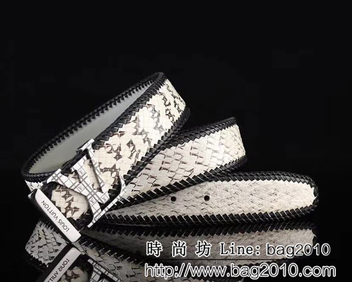 路易威登LV 法國巴黎專櫃新款 精品五金扣頭 高端男士皮帶 LHG1858